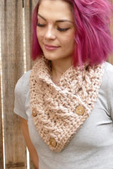 Naomi Button Cowl (Crochet)