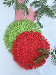 Spiral Mug Rug (Crochet)
