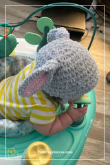 Hat Pattern with Bunny Ears (Crochet)