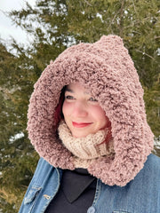 Sherpa Haven Hooded Cowl (Crochet)