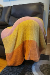 Dreamy Stripes Blanket (Circular Knitting Machine)