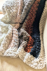 Cozy Double Crochet Spike Stitch Baby Blanket (Crochet)