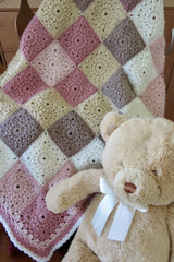 Wrapped in Sunbursts Mandala Baby Blanket (Crochet)