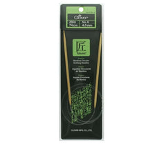 Clover Bamboo Circular Knitting Needles 29" (Sizes 3 to 15)