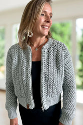 Zipper Bomber Sweater (Crochet)
