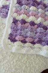 Berry Swirl Ice Cream Baby Blanket (Crochet)