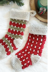 Heirloom Farmhouse Christmas Stocking (Crochet)