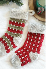 Heirloom Farmhouse Christmas Stocking (Crochet)