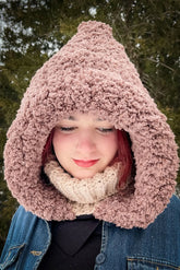Sherpa Haven Hooded Cowl (Crochet)