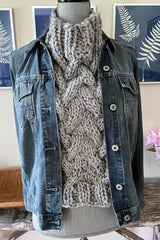 Braided Cable Dickie (Knit)