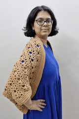 Pumpkin Pie Cocoon Shrug (Crochet)