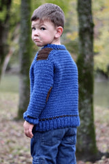 Kid's Saddle Shoulder Sweater (Crochet)
