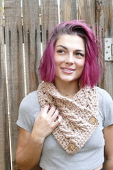 Naomi Button Cowl (Crochet)