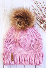 Dancing Hearts Beanie (Crochet)