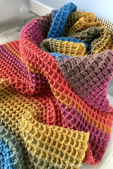 Waffle Whispers Throw (Crochet)