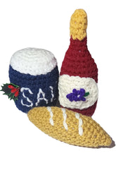 Bread, Salt & Wine Ornaments (Crochet)