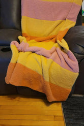 Dreamy Stripes Blanket (Circular Knitting Machine)