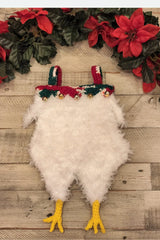 Chicken Christmas Stocking (Crochet)
