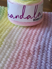 Double Rainbow Mandala Baby Blanket (Crochet)