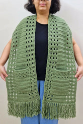 Whispering Pines Pocket Scarf (Crochet)
