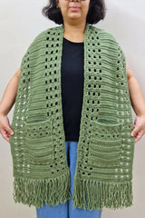 Whispering Pines Pocket Scarf (Crochet)