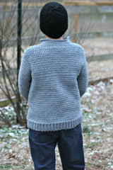 Kids Ribbed Shoulder Sweater (Crochet)
