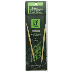 Clover Bamboo Circular Knitting Needles 29" (Sizes 3 to 15)