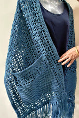 Crochet Pocket Shawl (Crochet)