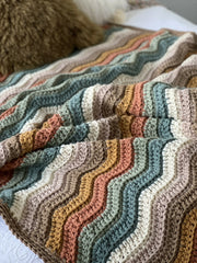 Ripple Rainbow Blanket (Crochet)