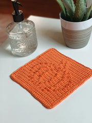 The Autumn Pumpkin Dishcloth (Crochet)
