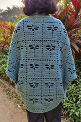 Dragonfly Garden Shrug (Crochet)
