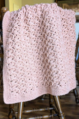 Chunky Slanted Shells Baby Blanket (Crochet)