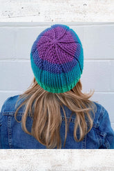 Self-Striping Simple Crochet Beanie (Crochet)