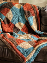 Patchwork Revelry Blanket (Crochet)