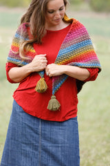 Mandala Pretty Puffs Scarf (Crochet)