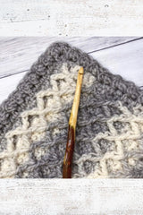 Diamond Stitch Blanket (Crochet)