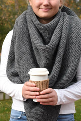 Arlette Blanket Scarf Wrap (Knit)