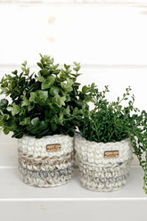 Chunky Planter Sweaters aka Plant Pot Covers (Crochet)