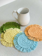 Spiral Mug Rug (Crochet)