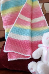 Color Wheel Mandala Baby Blanket (Crochet)