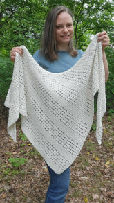 Rustic Summer Asymmetrical Shawl (Crochet)