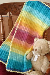 Color Splash Mandala Baby Blanket (Crochet)