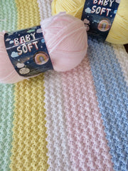 Gentle Pastels Baby Soft Blanket (Crochet)