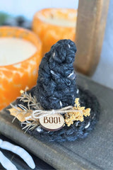 Decorative Halloween Witch Hats - Set of 3 (Crochet)