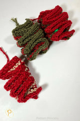 Ribbon Candy Christmas Ornament (Crochet)