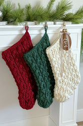 The Jumbo Puff Stitch Stocking (Crochet)