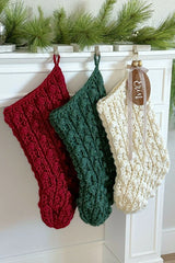 The Jumbo Puff Stitch Stocking (Crochet)