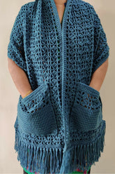 Crochet Pocket Shawl (Crochet)