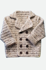 Toddler Pea Coat (Crochet)