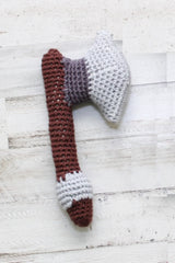Battle Axe Baby Rattle (Crochet)